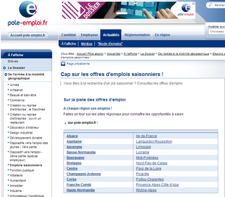Emplois saisonniers 2014