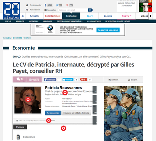 Analyse par Gilles Payet du profil Linkedin de Patricia, 20minutes.fr