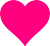 Coeur rose